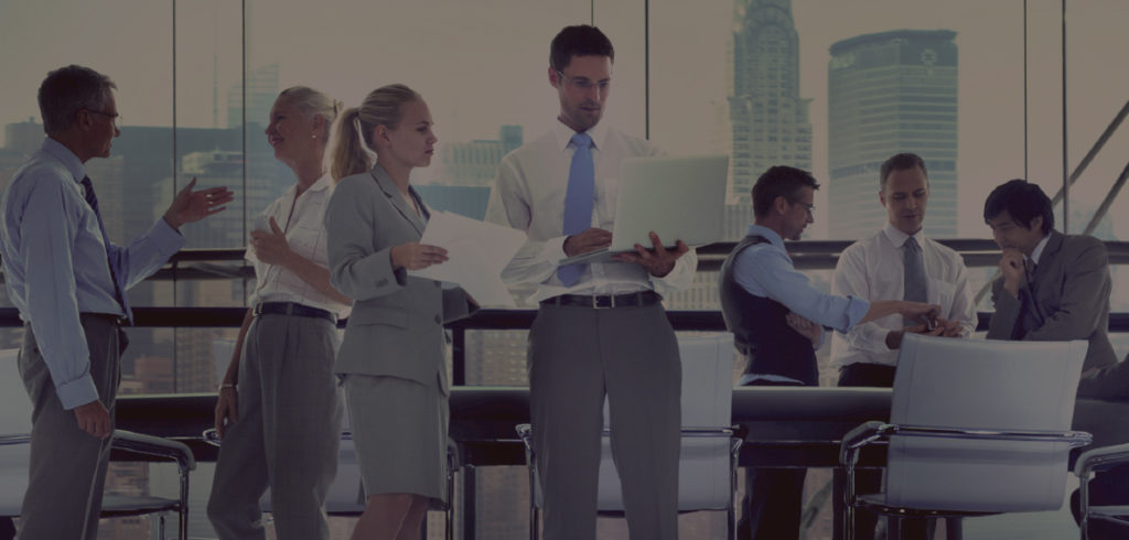 Businesspeople in conference room